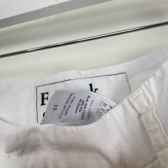 Frank & Eileen White Cropped Pants - Picture 8 of 14